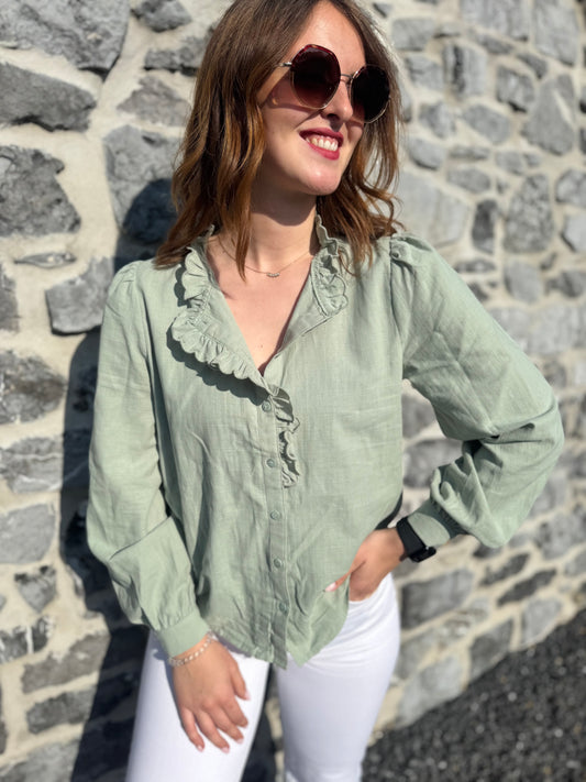 Chemisier Olivia vert