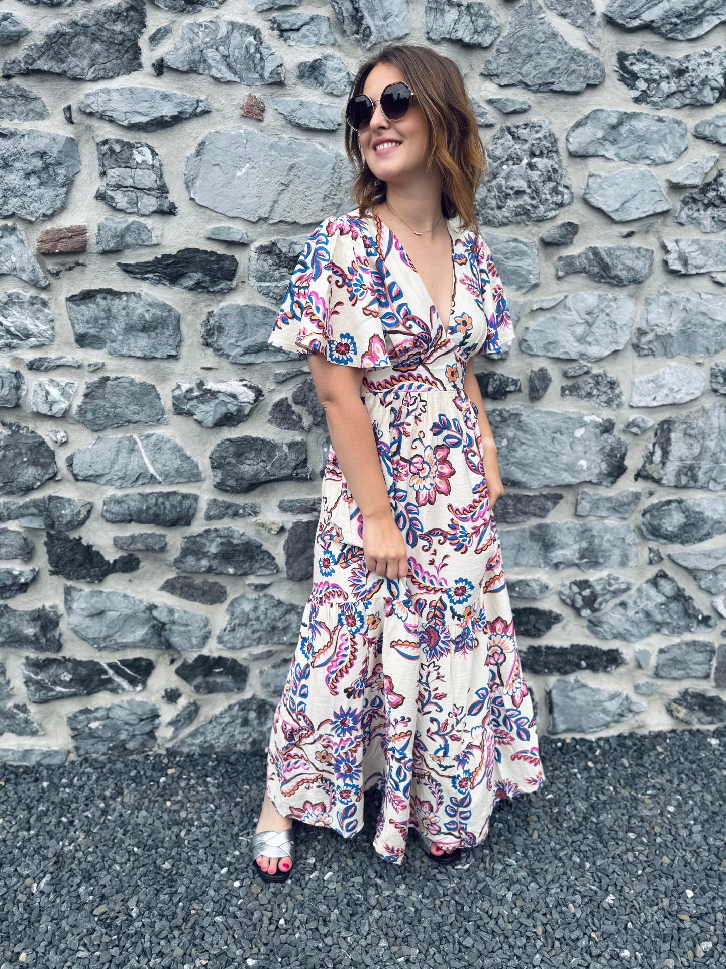 Robe Jeanne rose
