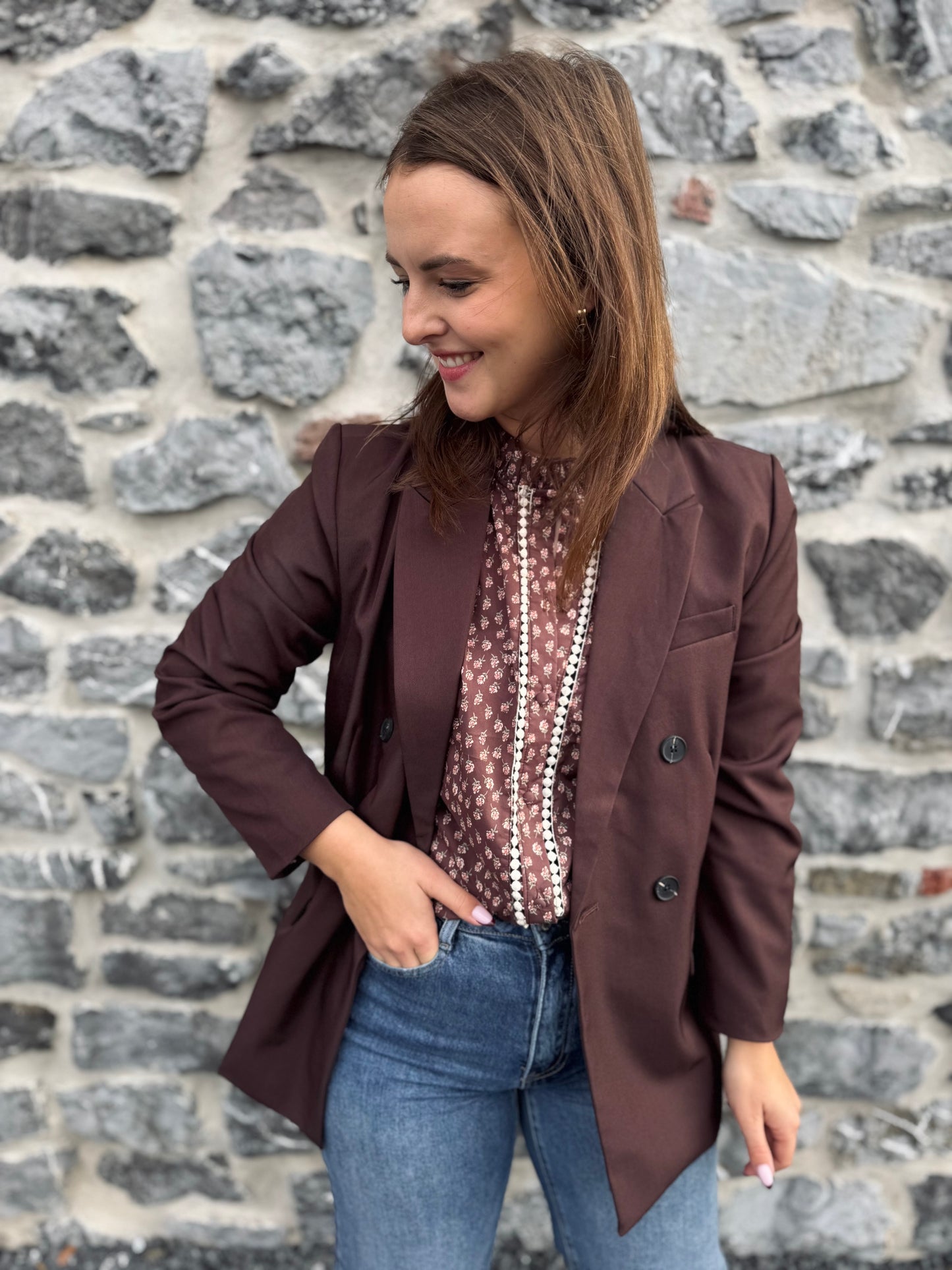 Blazer Aubane chocolat