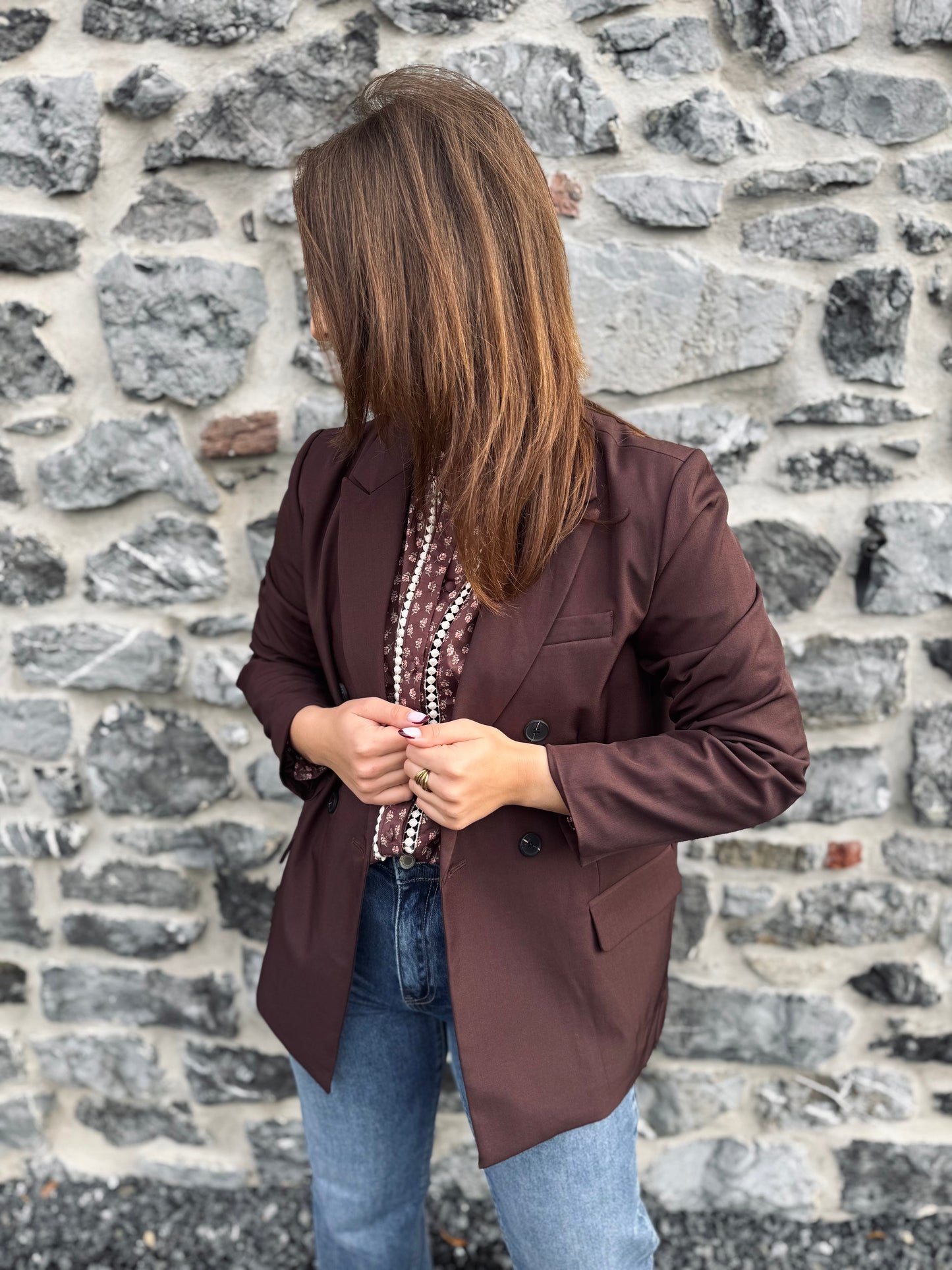 Blazer Aubane chocolat