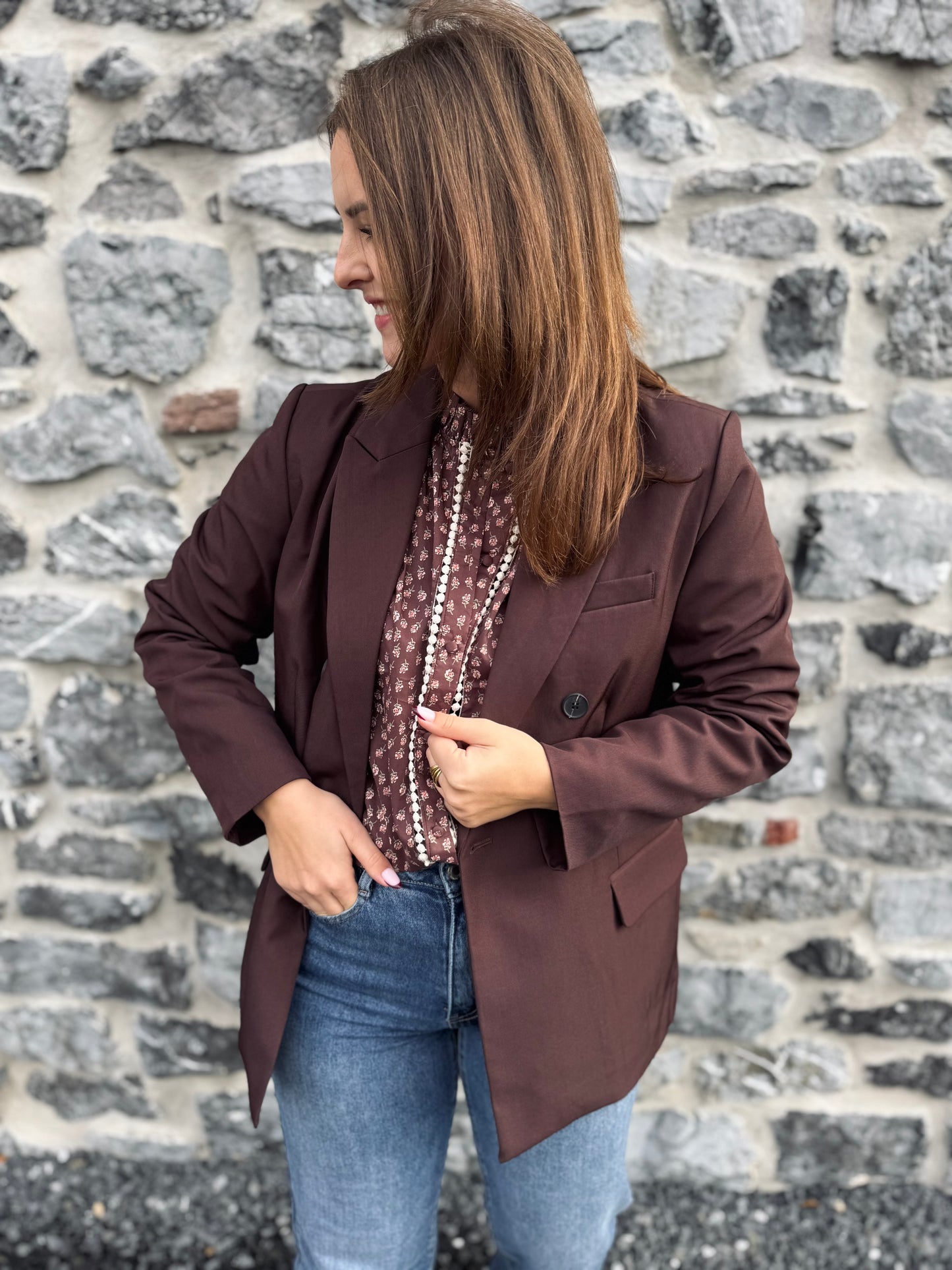 Blazer Aubane chocolat