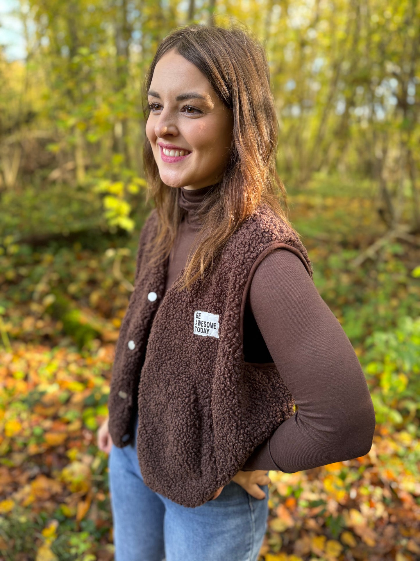 Gilet Lino chocolat