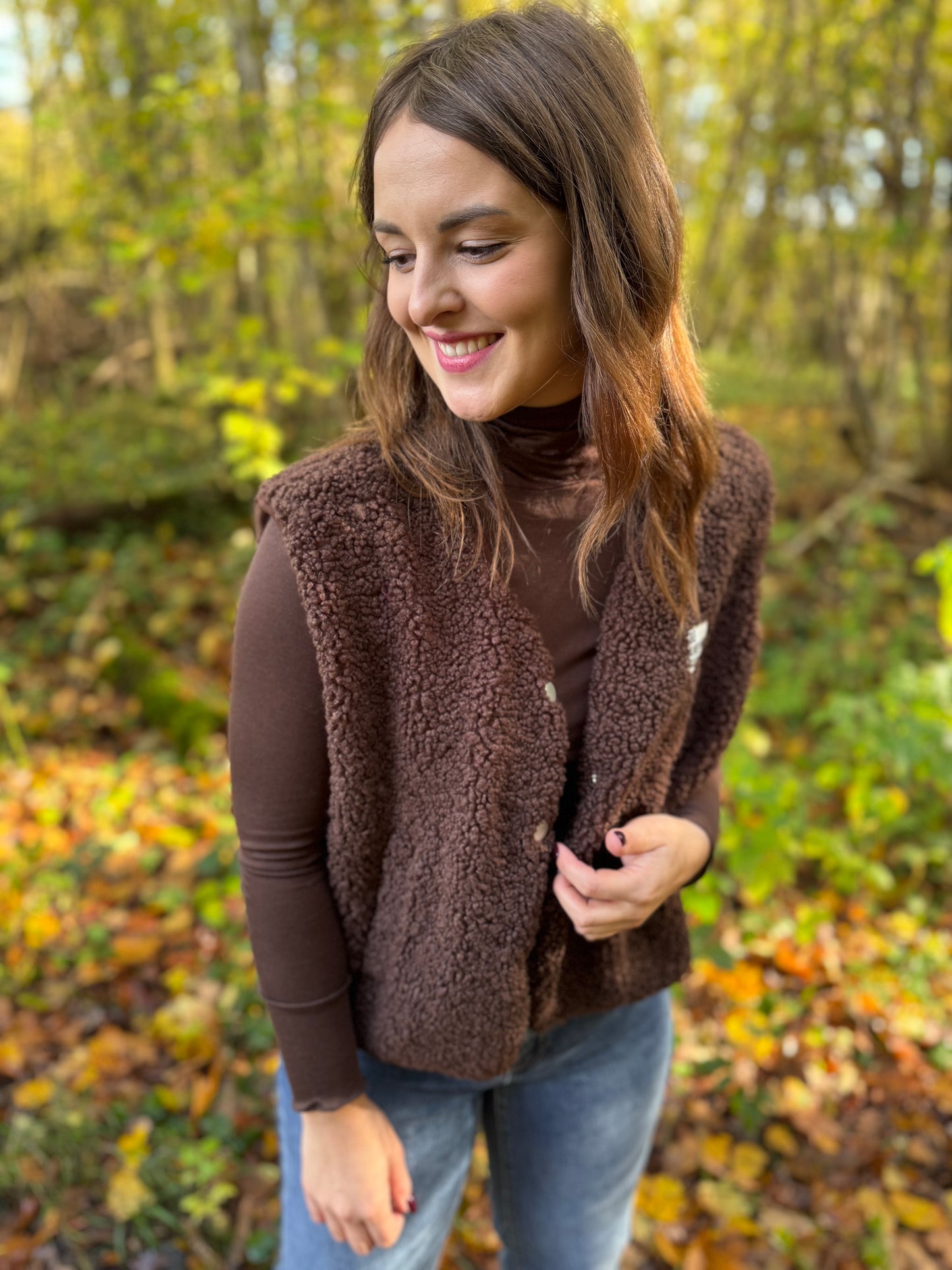 Gilet Lino chocolat