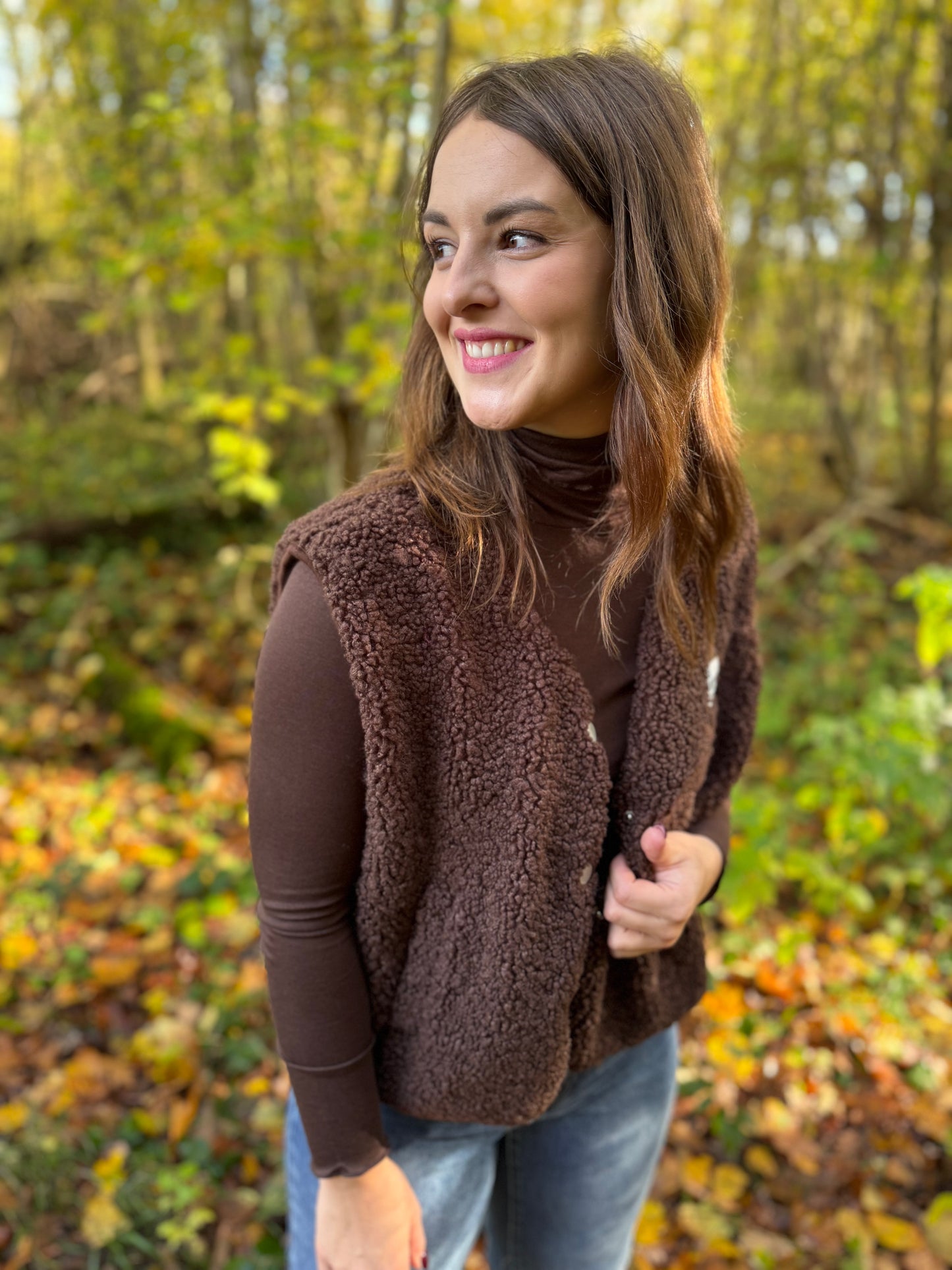 Gilet Lino chocolat