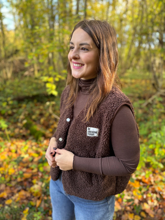 Gilet Lino chocolat