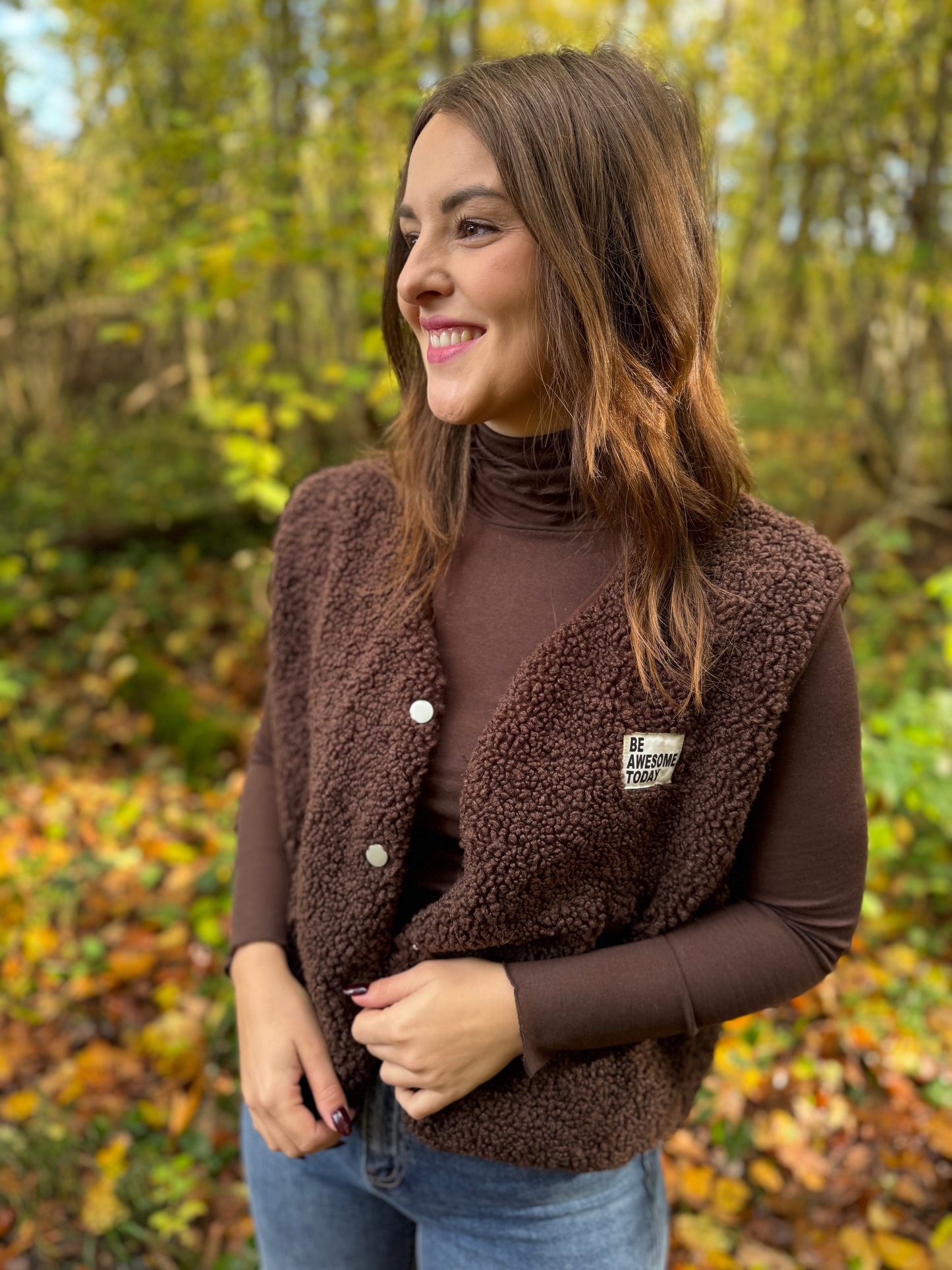 Gilet Lino chocolat