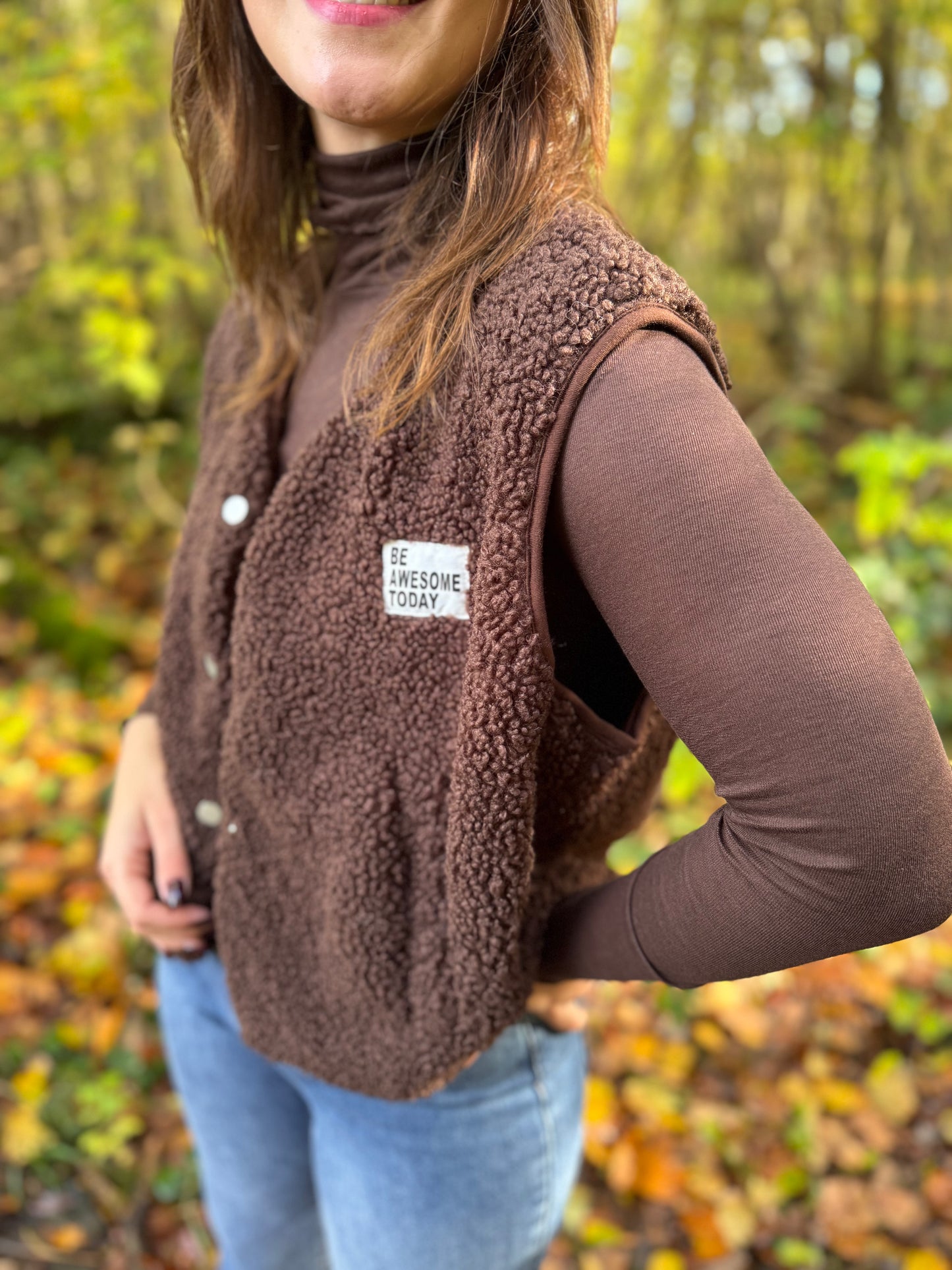 Gilet Lino chocolat