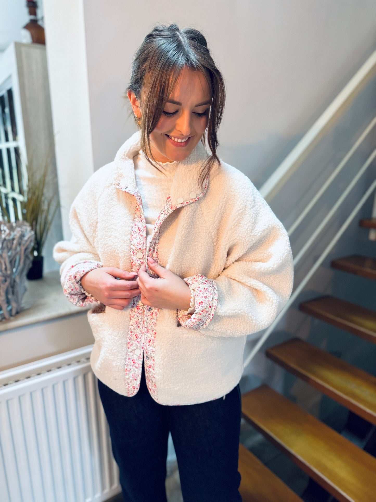 Elly écru - Veste réversible