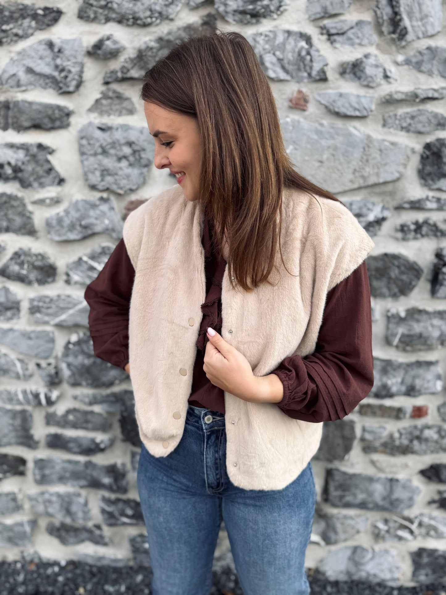 Gilet Auguste beige