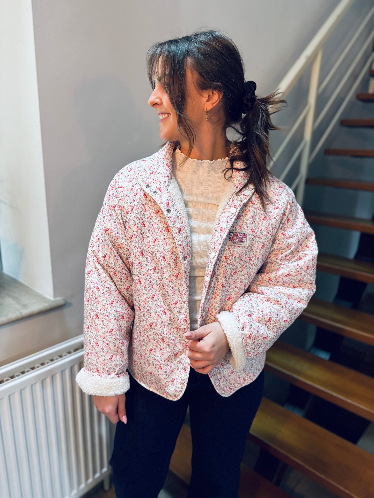 Elly écru - Veste réversible