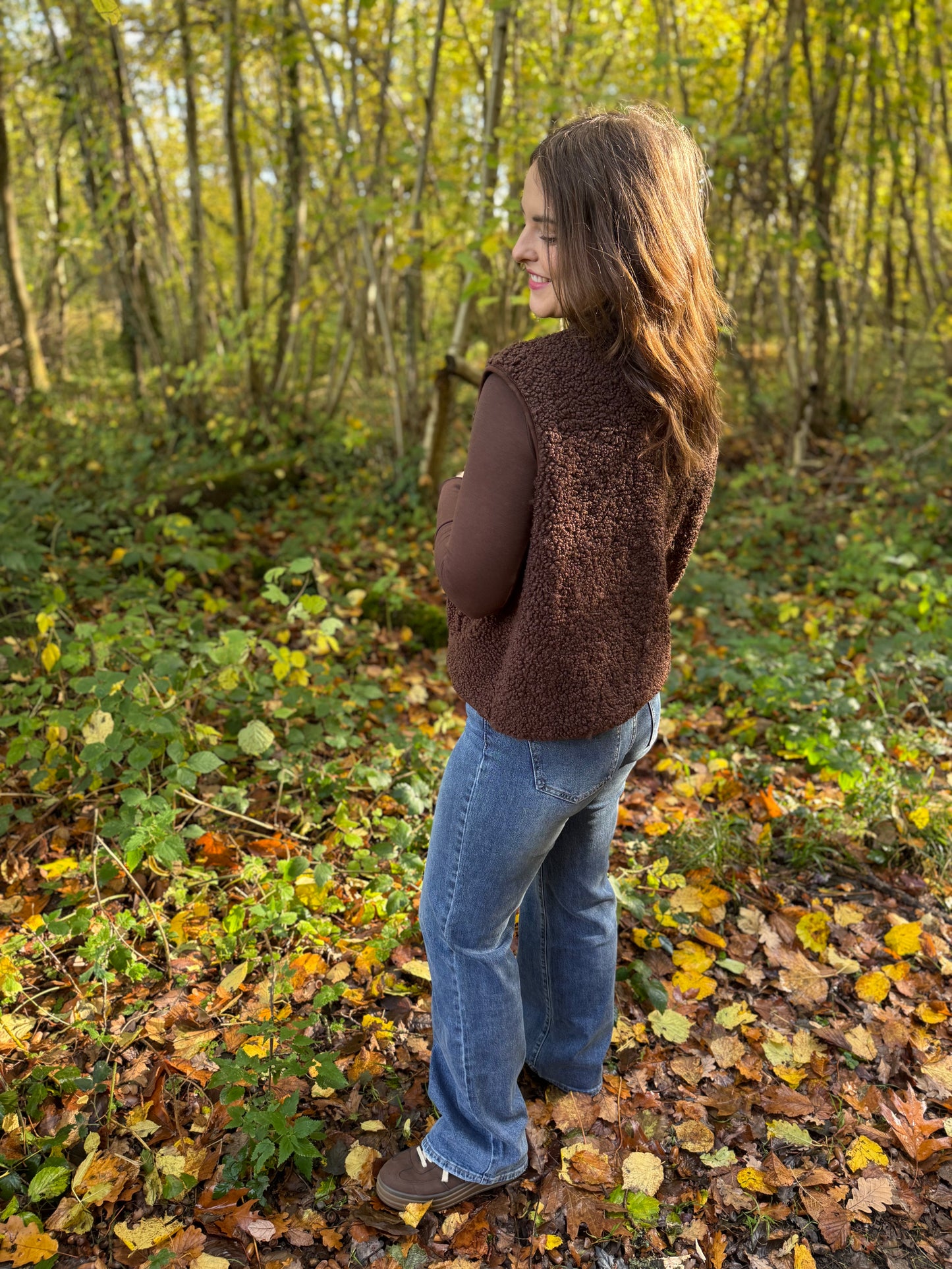 Gilet Lino chocolat