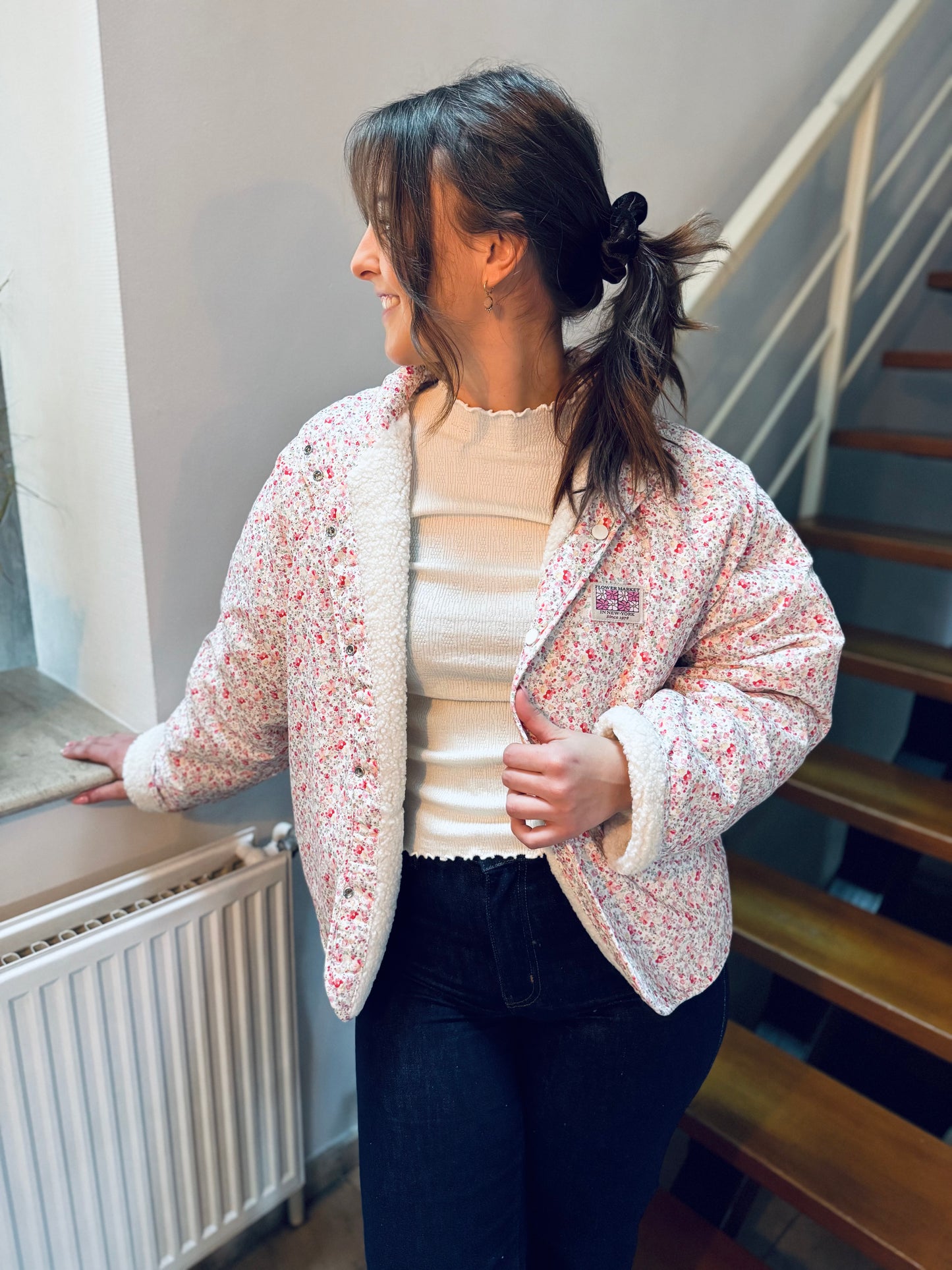 Elly écru - Veste réversible