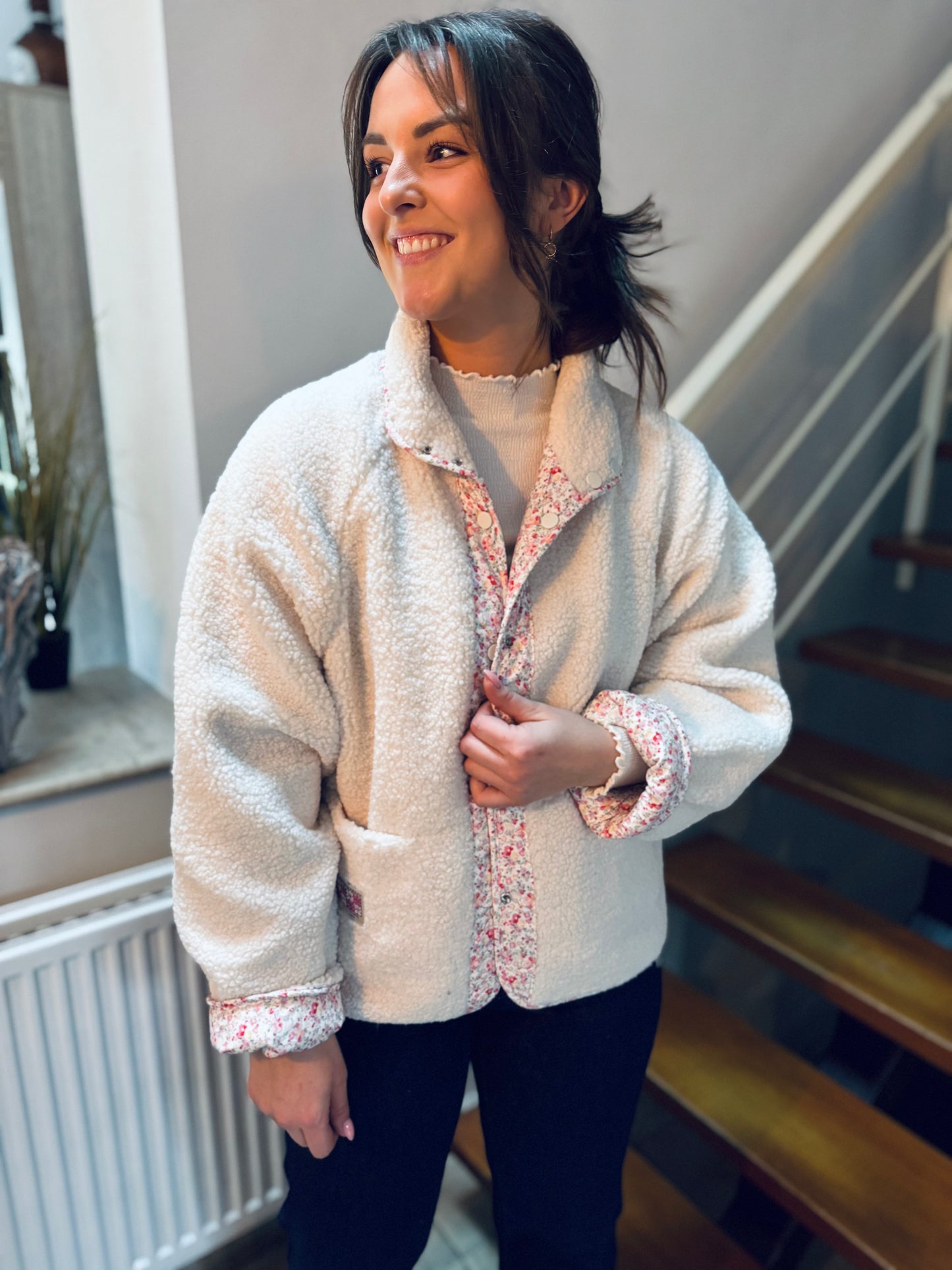 Elly écru - Veste réversible