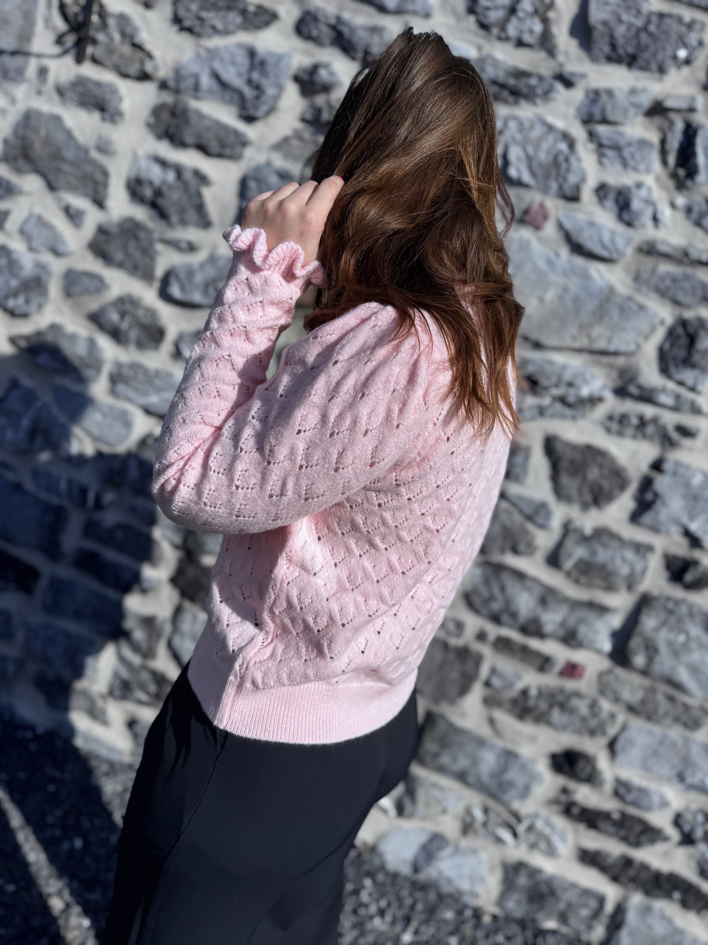 GILET AGATHE - ROSE