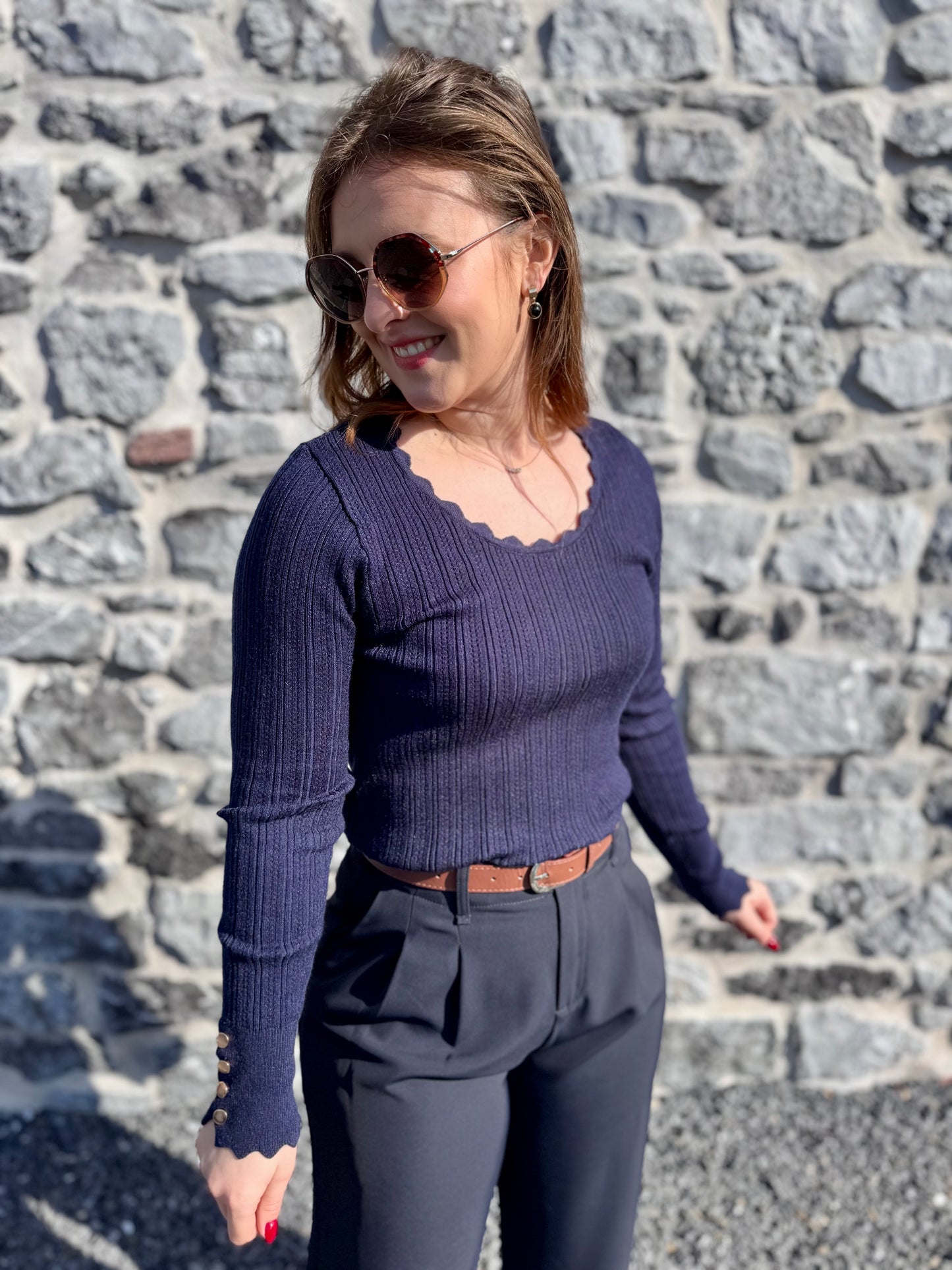 PULL HUGO - BLEU