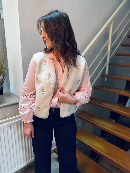 Millo écru - gilet sans manches