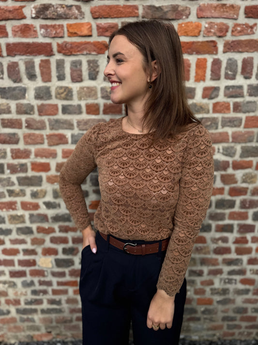 Blouse Yvanna marron