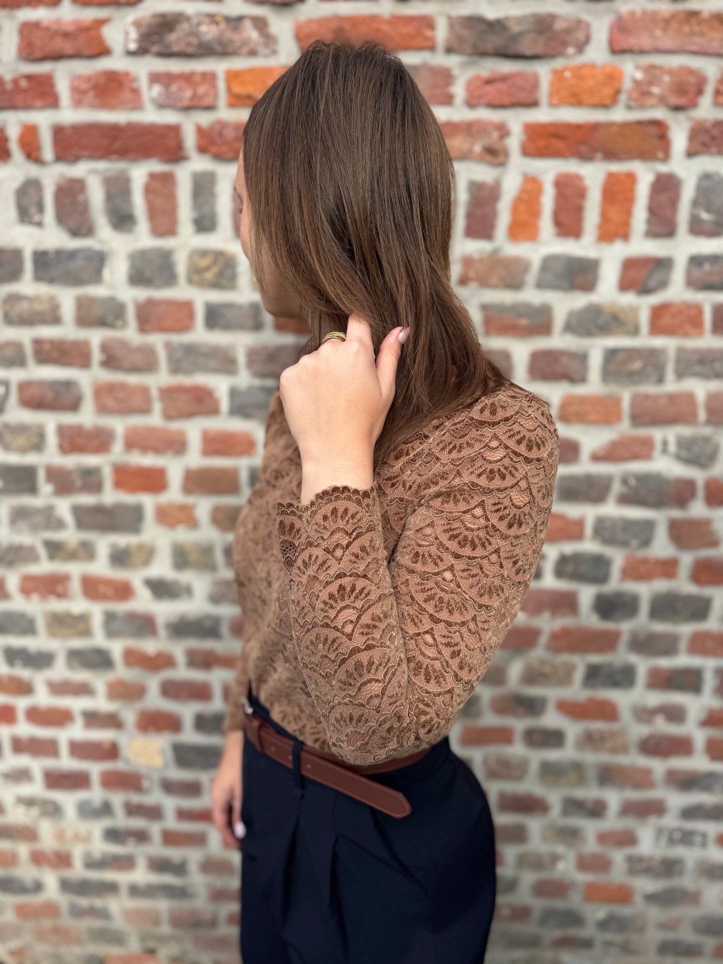 Blouse Yvanna marron