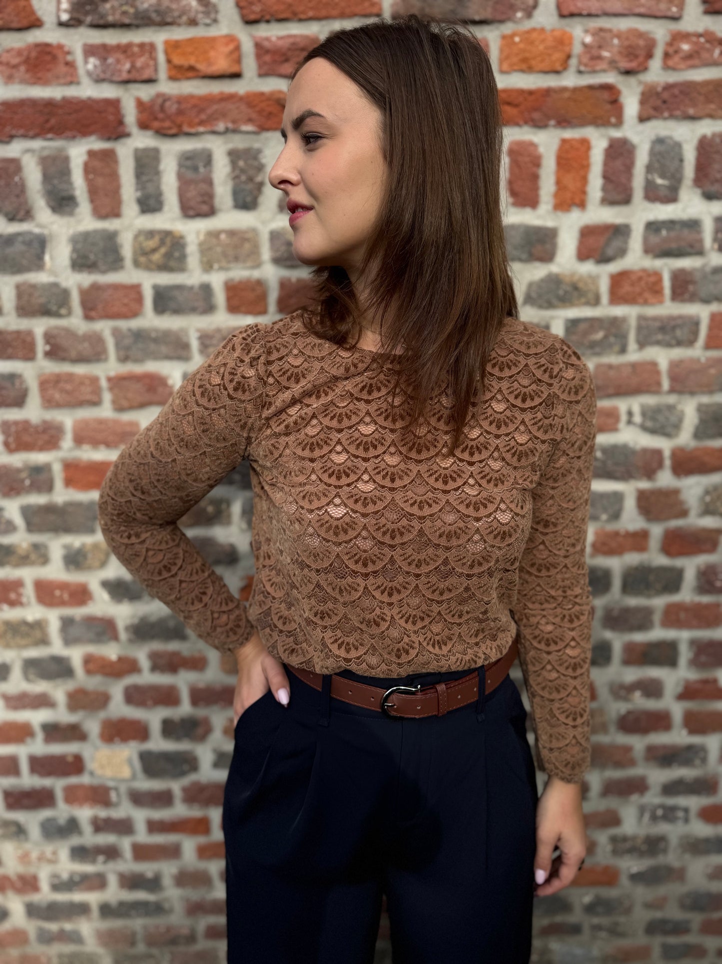 Blouse Yvanna marron