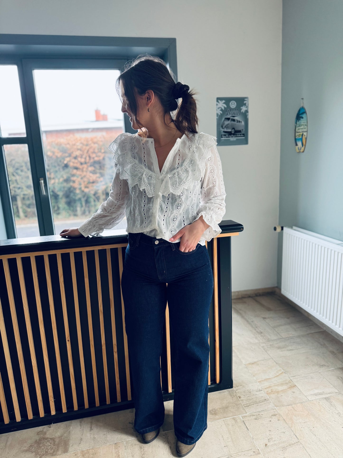 Stef bleu - Jeans wide leg