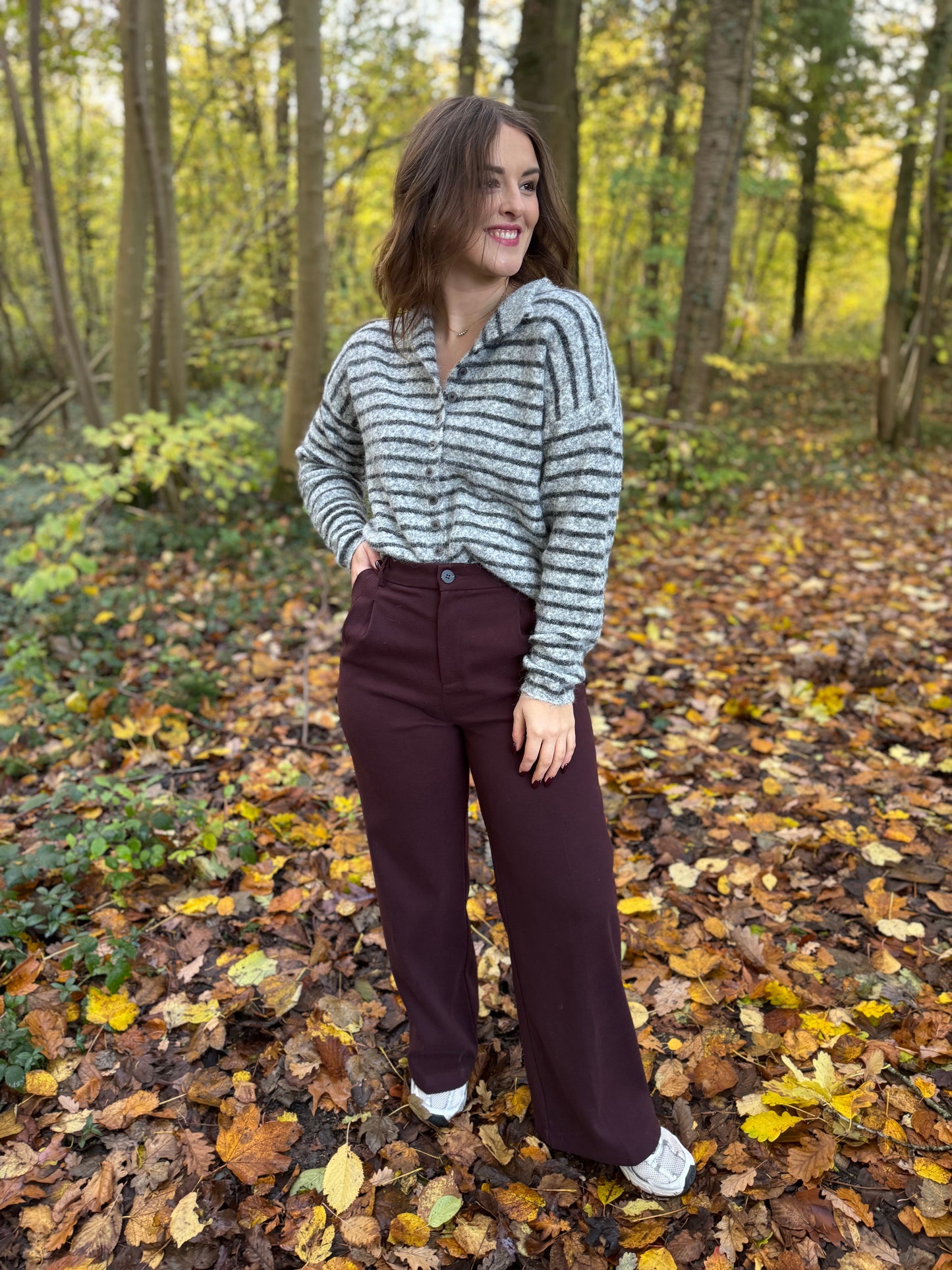 Pantalon Louison prune