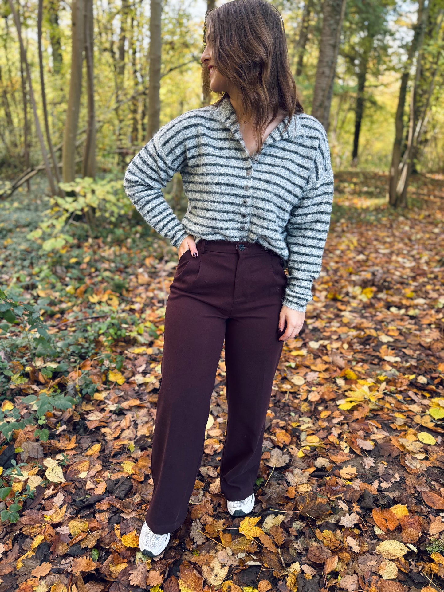 Pantalon Louison prune