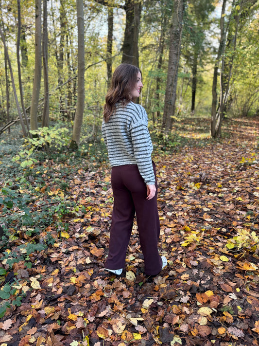 Pantalon Louison prune