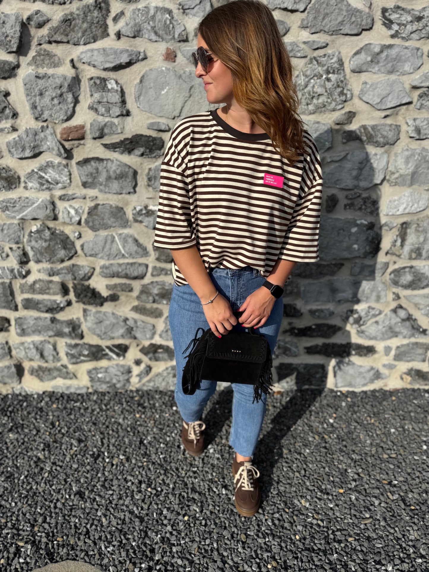 T-shirt Cléa brun