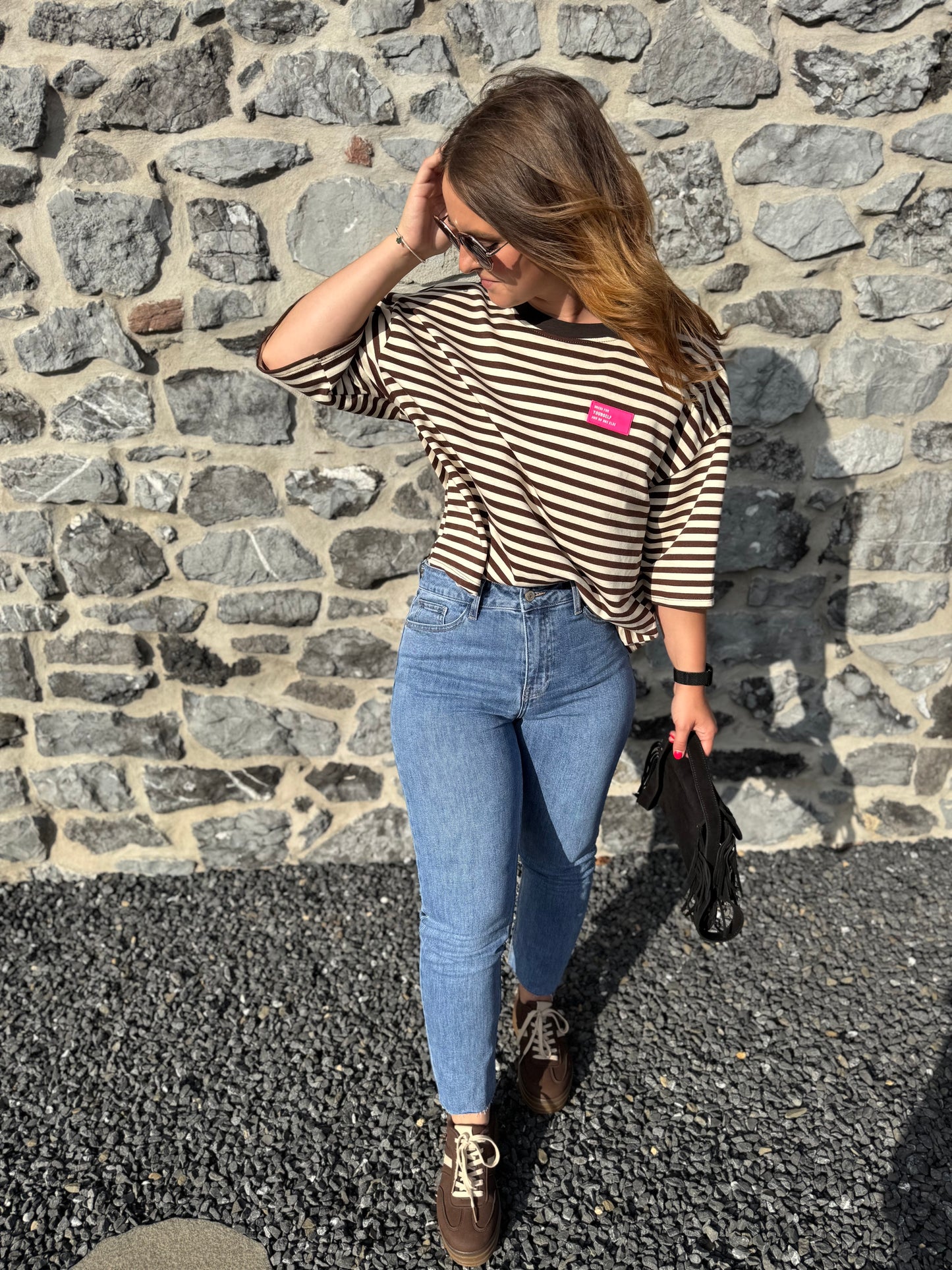 T-shirt Cléa brun